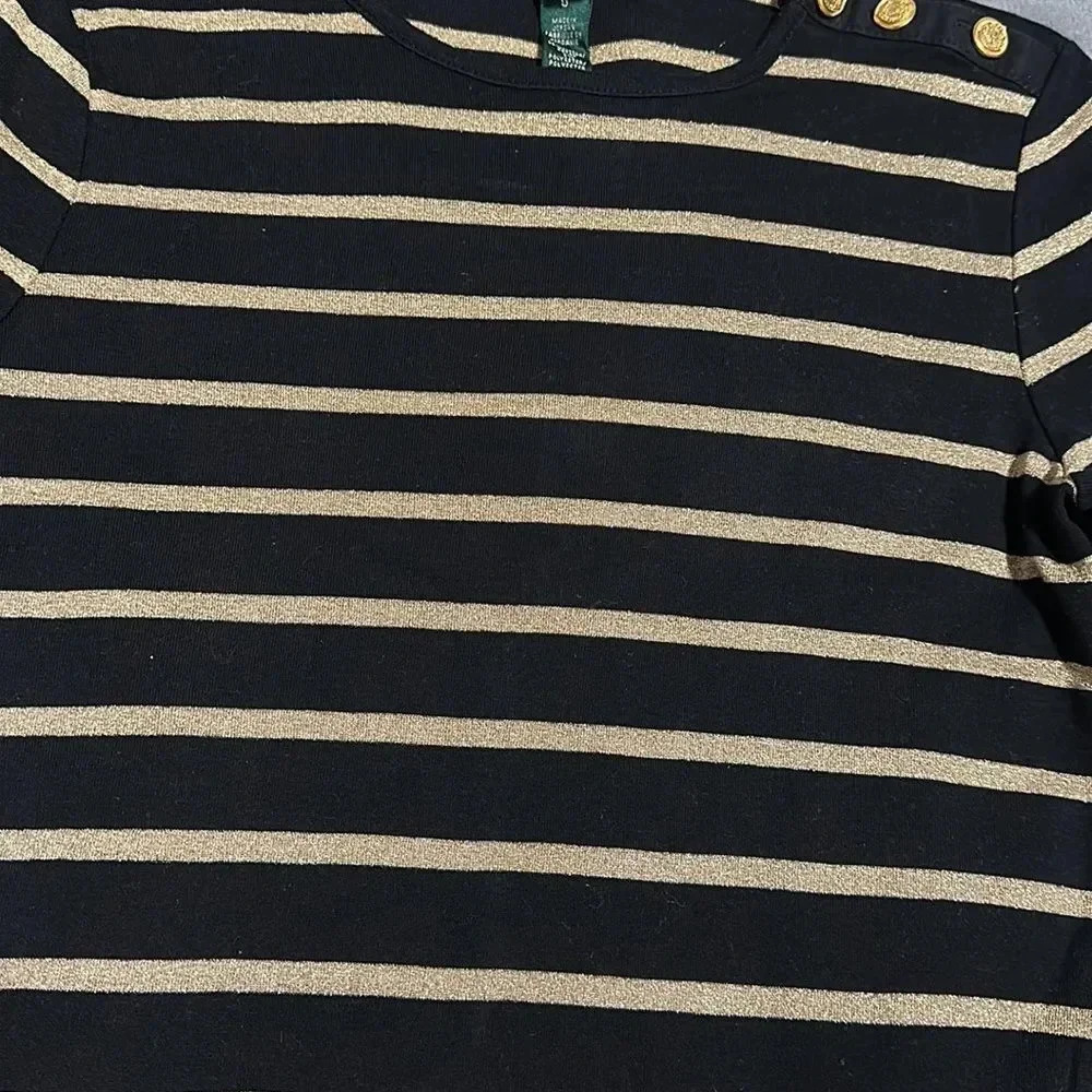 Ralph Lauren black and gold  Top S - Picture 12 of 12
